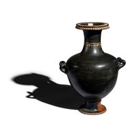 An Apulian Black-Glazed Hydria