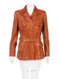 Chanel Lambskin Leather Safari Jacket, Fall, 1996