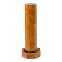 A Biedermeier Karelian Birch and Ebonized Pedestal