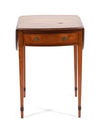 A George III Style Inlaid Fruitwood Pembroke Table — EARLY 20TH CENTURY