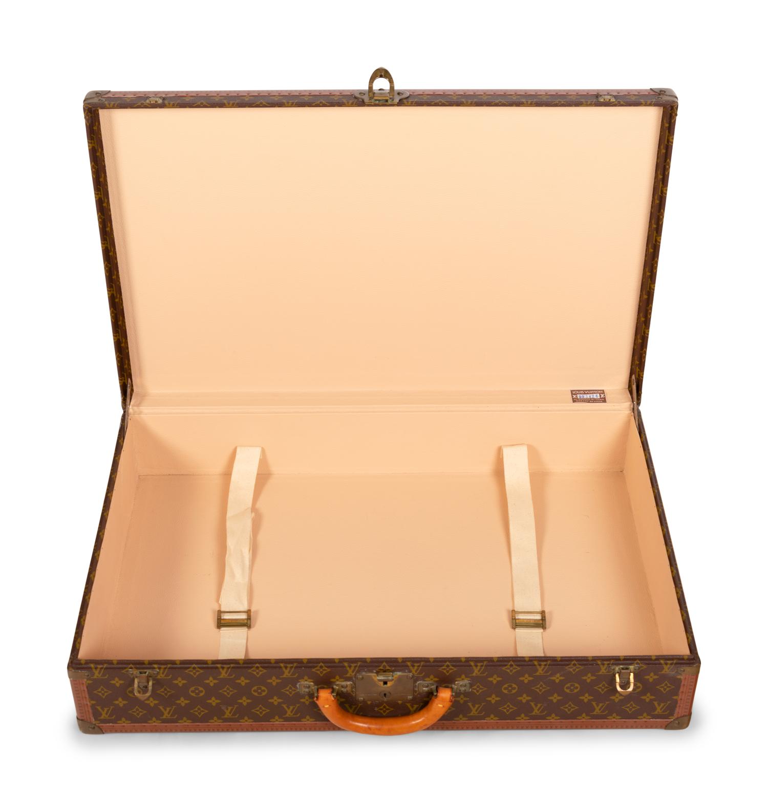 Louis Vuitton Alzer 80 Hard Side Suitcase in Monogram Canvas, Mid 20th Century