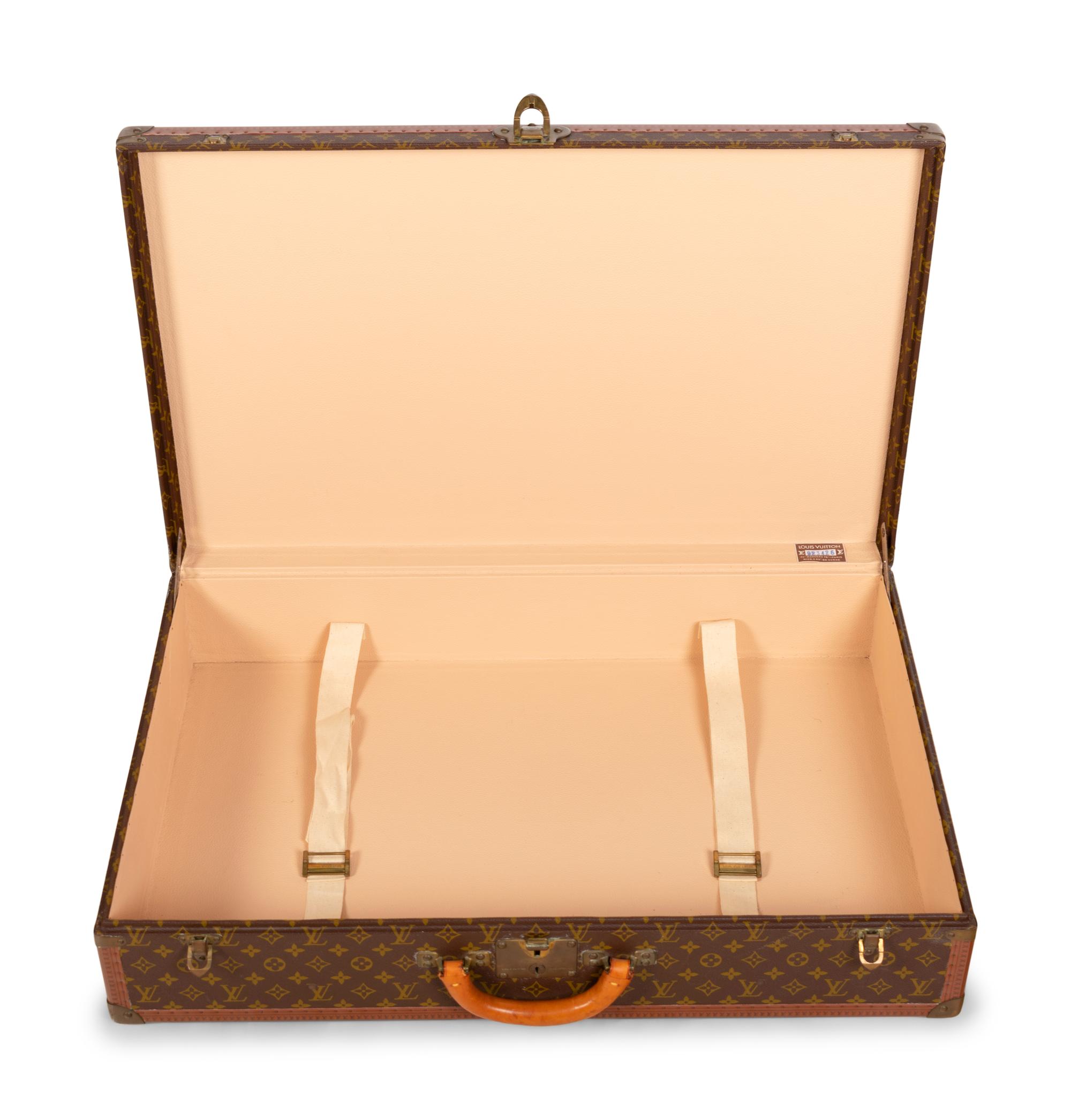 Louis Vuitton Alzer 80 Hard Side Suitcase in Monogram Canvas, Mid 20th Century