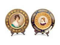 Two Vienna Porcelain Cabinet Plates