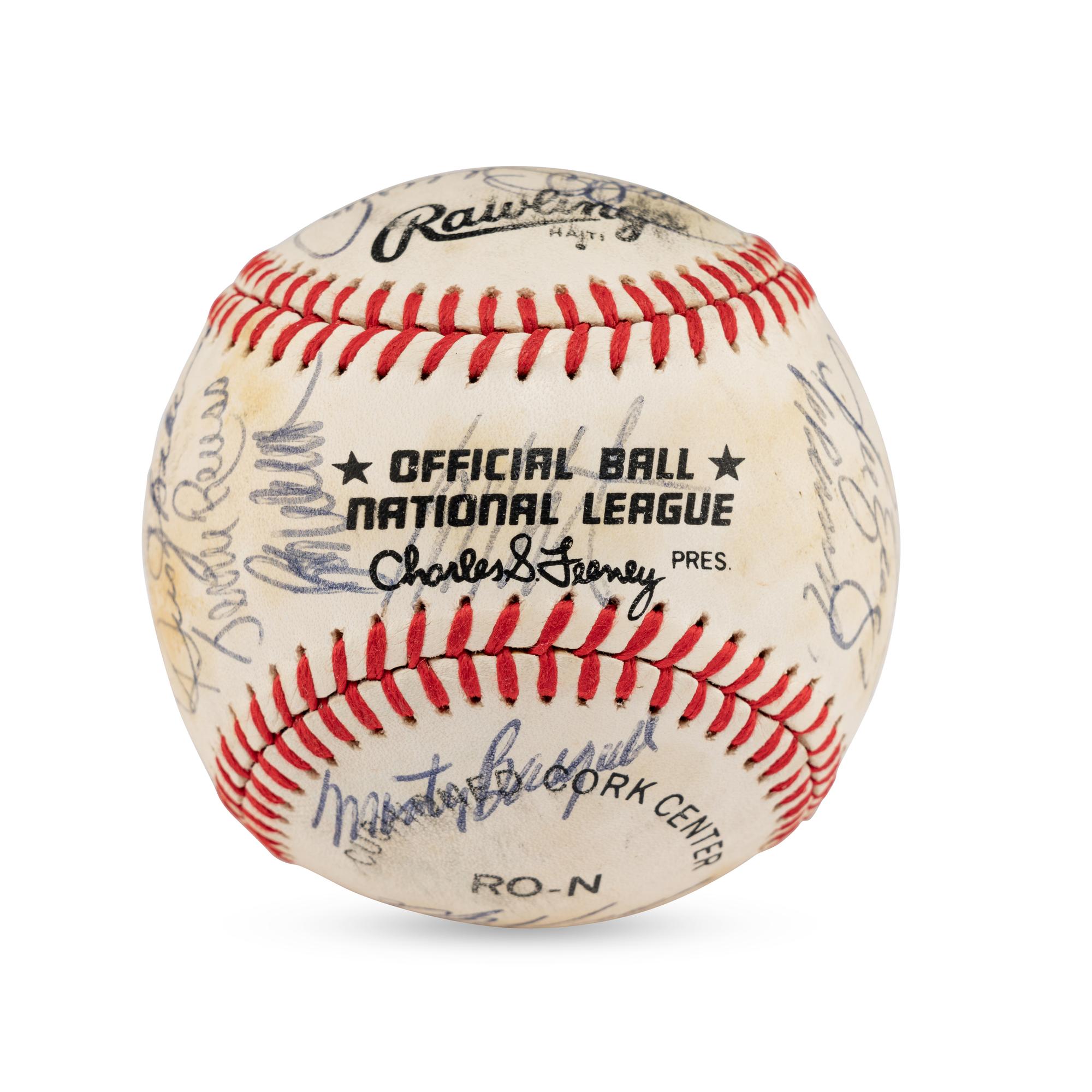 A 1982 Los Angeles Dodgers Team Signed Autograph Baseball (Beckett Authentication Services)