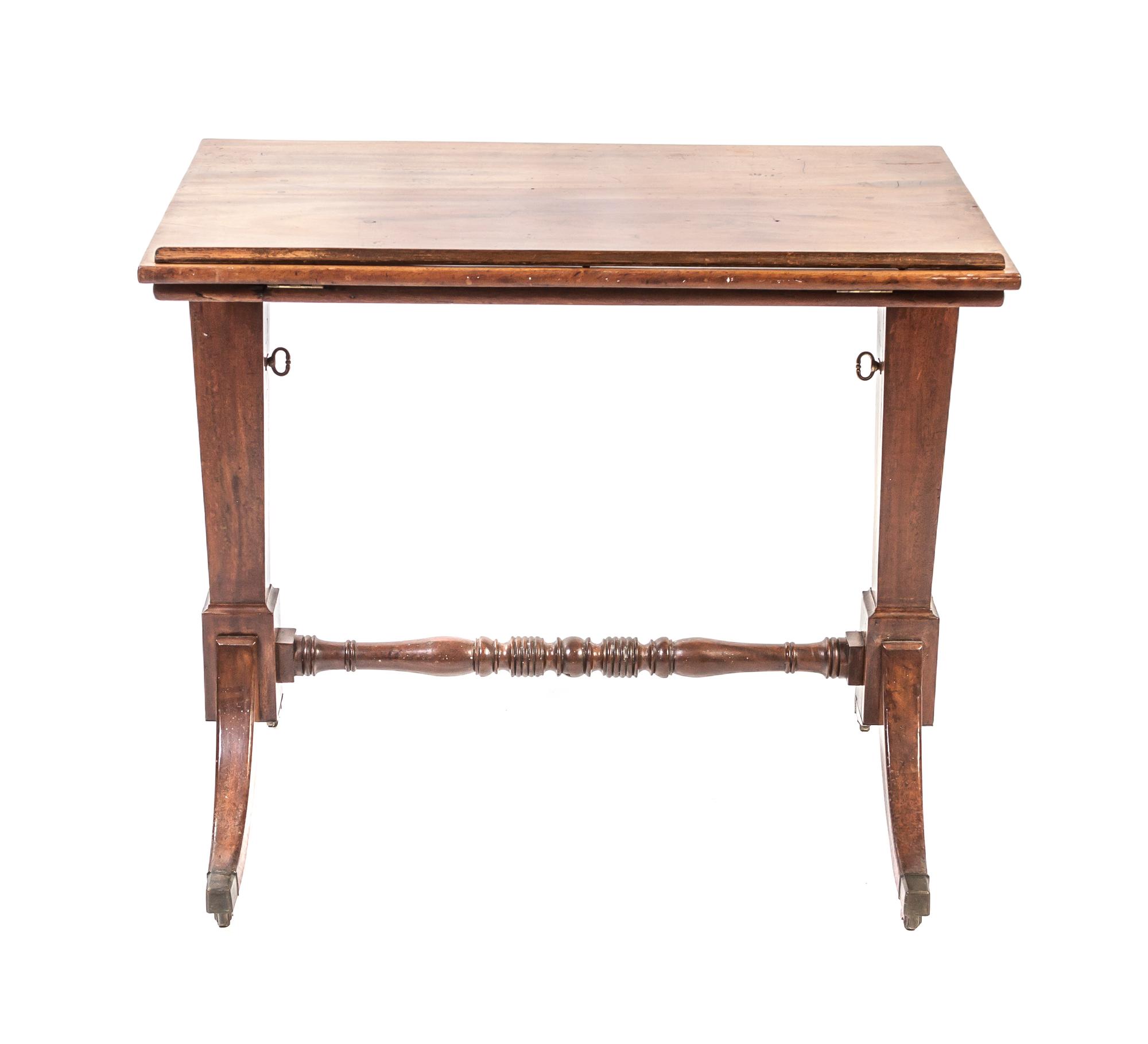 A Victorian Mahogany Drafting Table, Height 31 x width 35 1/4 x depth 23 1/4 inches.