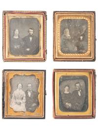 [EARLY PHOTOGRAPHY]. 20 sixth plate daguerreotype portraits of couples.