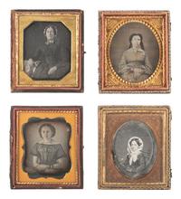 [EARLY PHOTOGRAPHY]. 30 sixth plate daguerreotypes of lovely ladies.