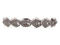 COLLECTION OF MARCASITE JEWELRY WITH MONOGRAMMED PIN