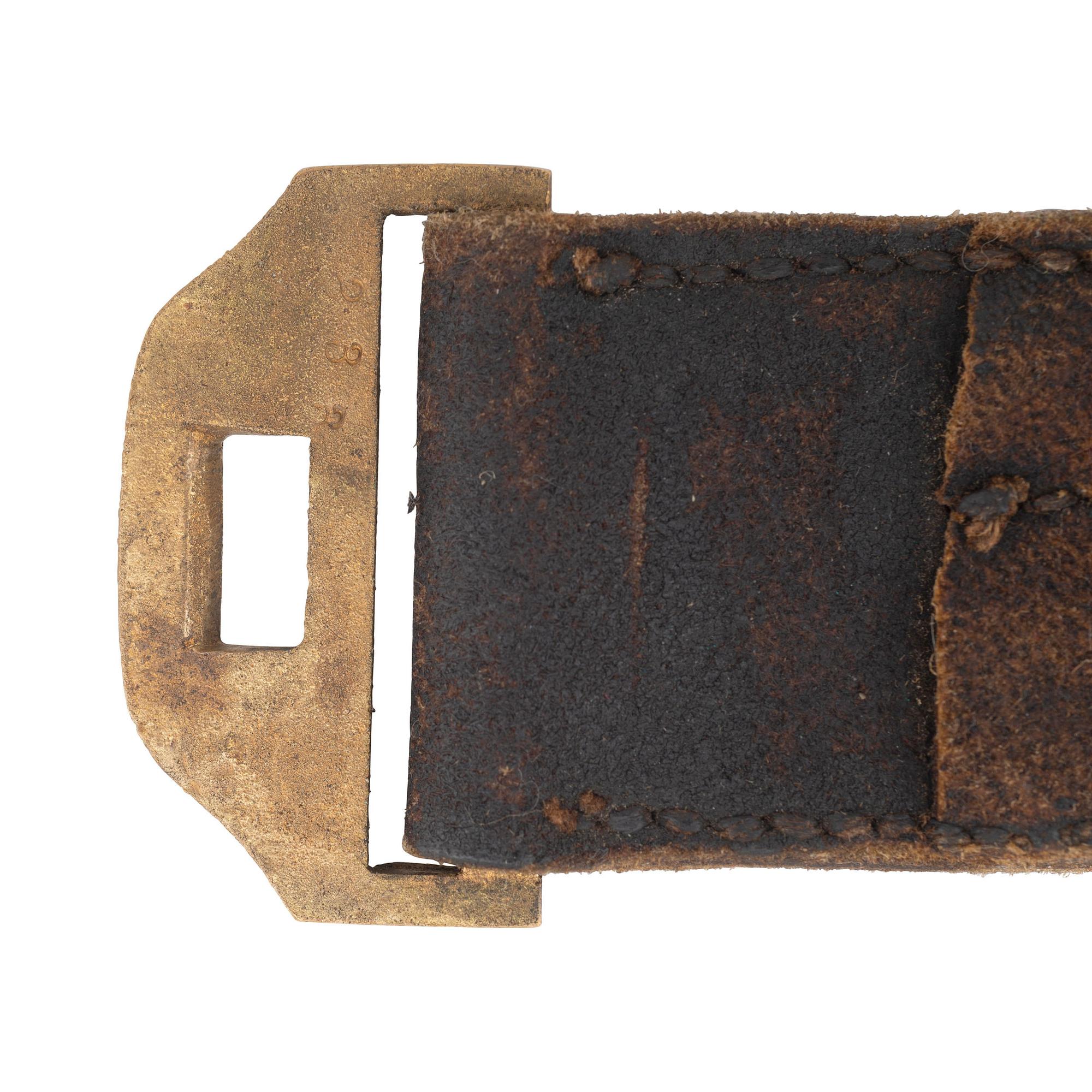 US Pattern 1851 Blackened Buff Leather Artillery Saber Belt
