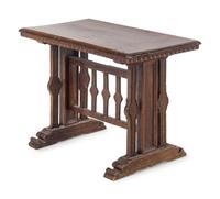 An Italian Carved Walnut Side Table