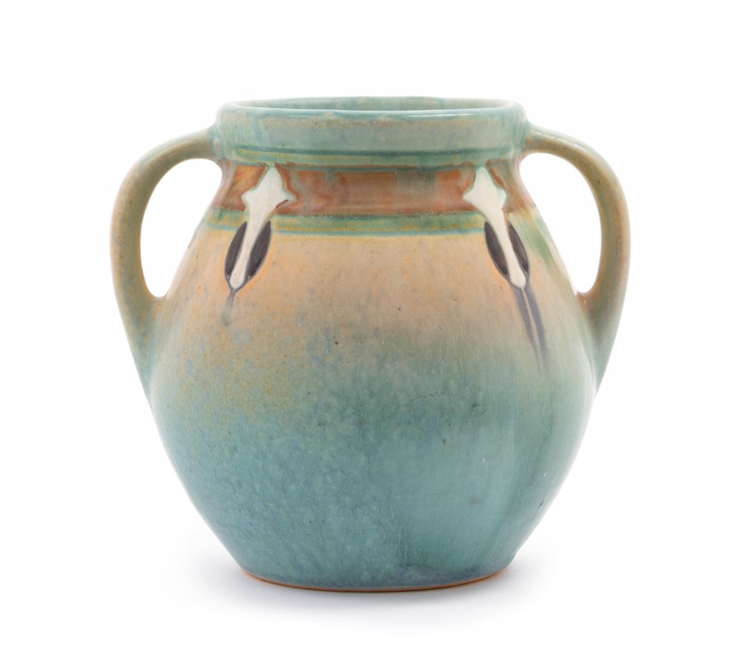 A Roseville Montacello Pottery Vase Height 5 inches.