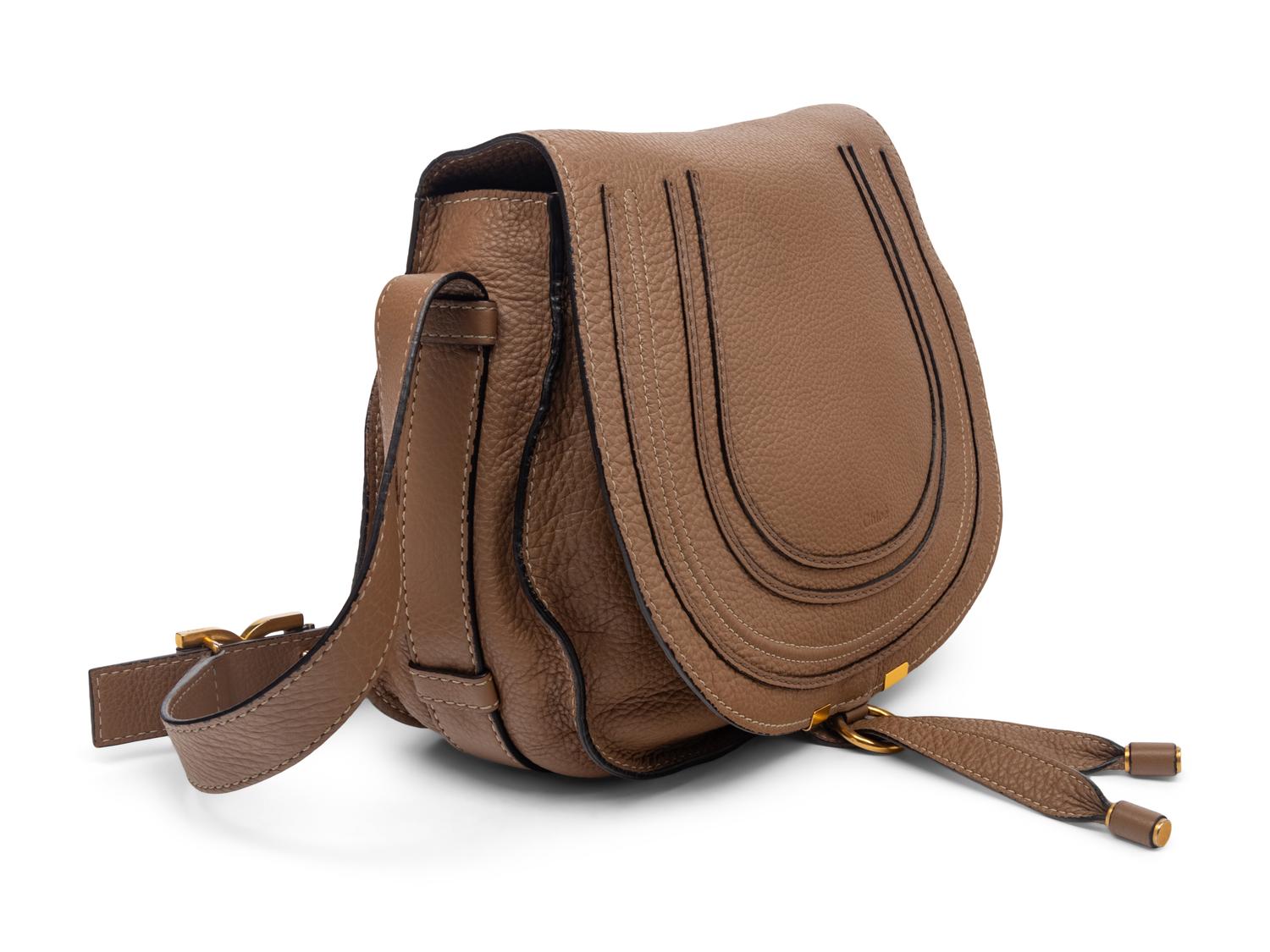 Tan Marcie Saddle Bag by Chloé