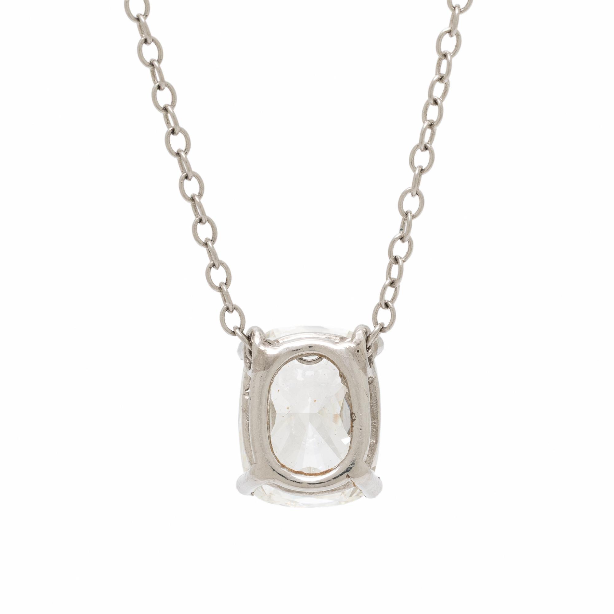 Diamond and Platinum Pendant Necklace
