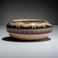 Polychrome Pottery Bowl