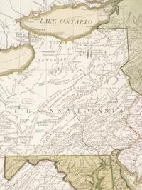 LAURIE, Robert (1755-1836) and James WHITTLE (d.1818). A New and General Map of the Middle Dominions Belonging to the United States of America, viz. Virginia, Maryland, the Delaware-Counties, Pennsylvania, New Jersey. With the Addition of New York, & of the Greatest Part of New England ... London: Laurie and Whittle, 1794.