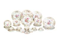A Schulmann Empress Dresden Flowers Porcelain Dinner Service