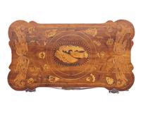 An Anglo-Dutch Carved Mahogany and Marquetry Side Table, 18th / 19th Century, With Modifications