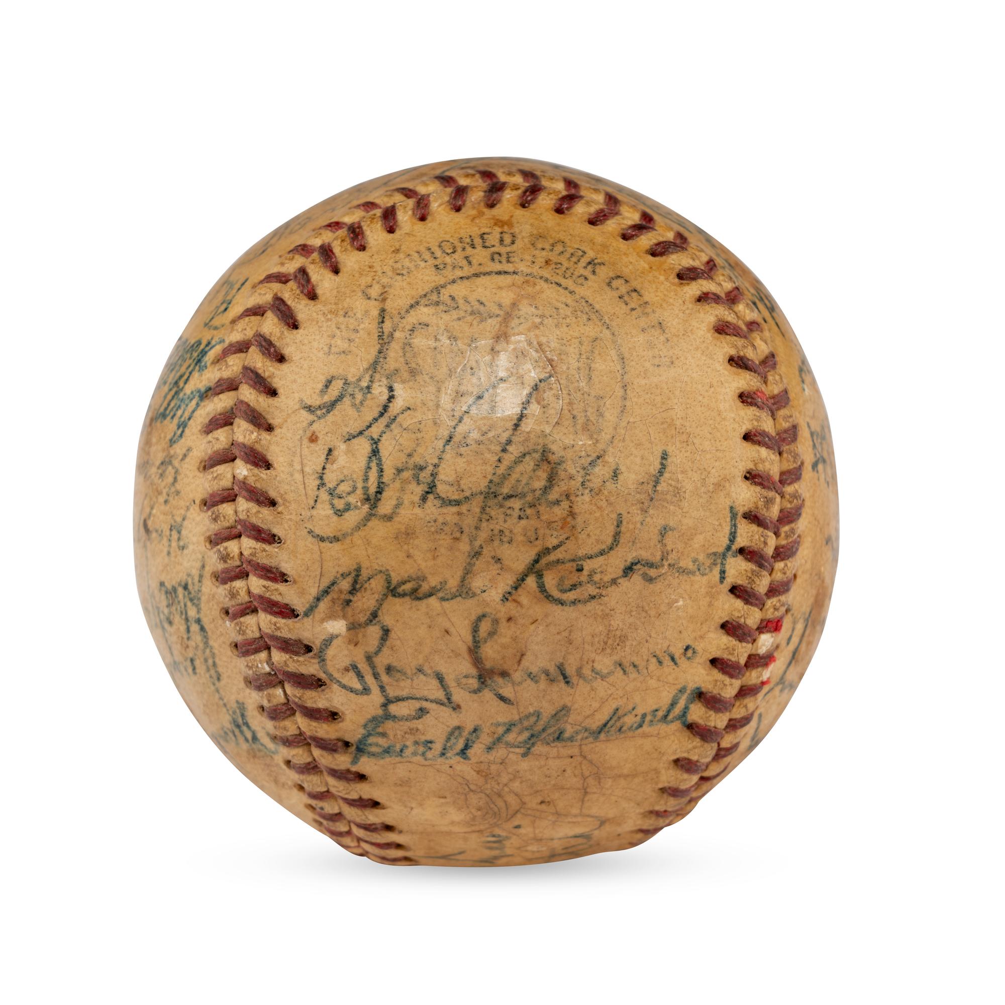 A 1948 Cincinnati Reds Team Signed Autograph Baseball
