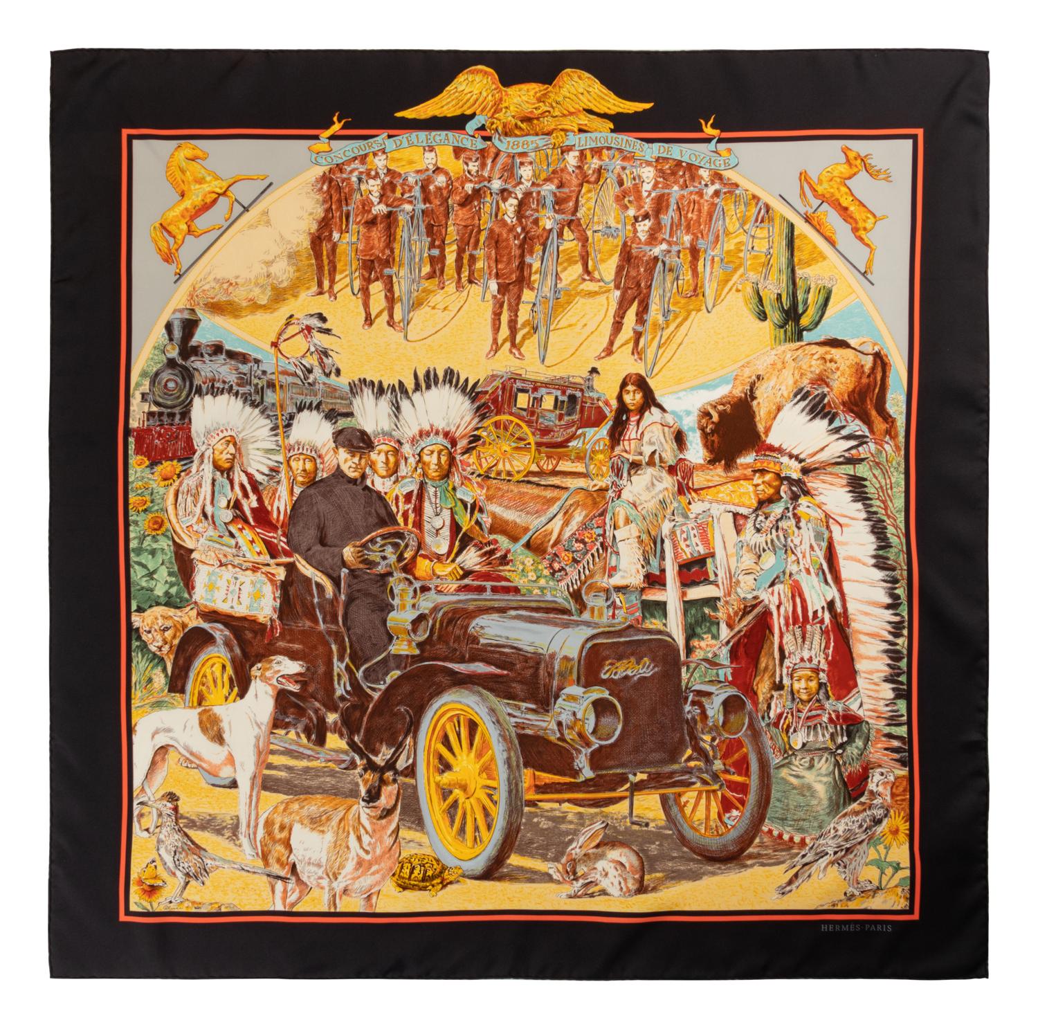 Hermès Kermit Oliver 90cm Silk Scarf