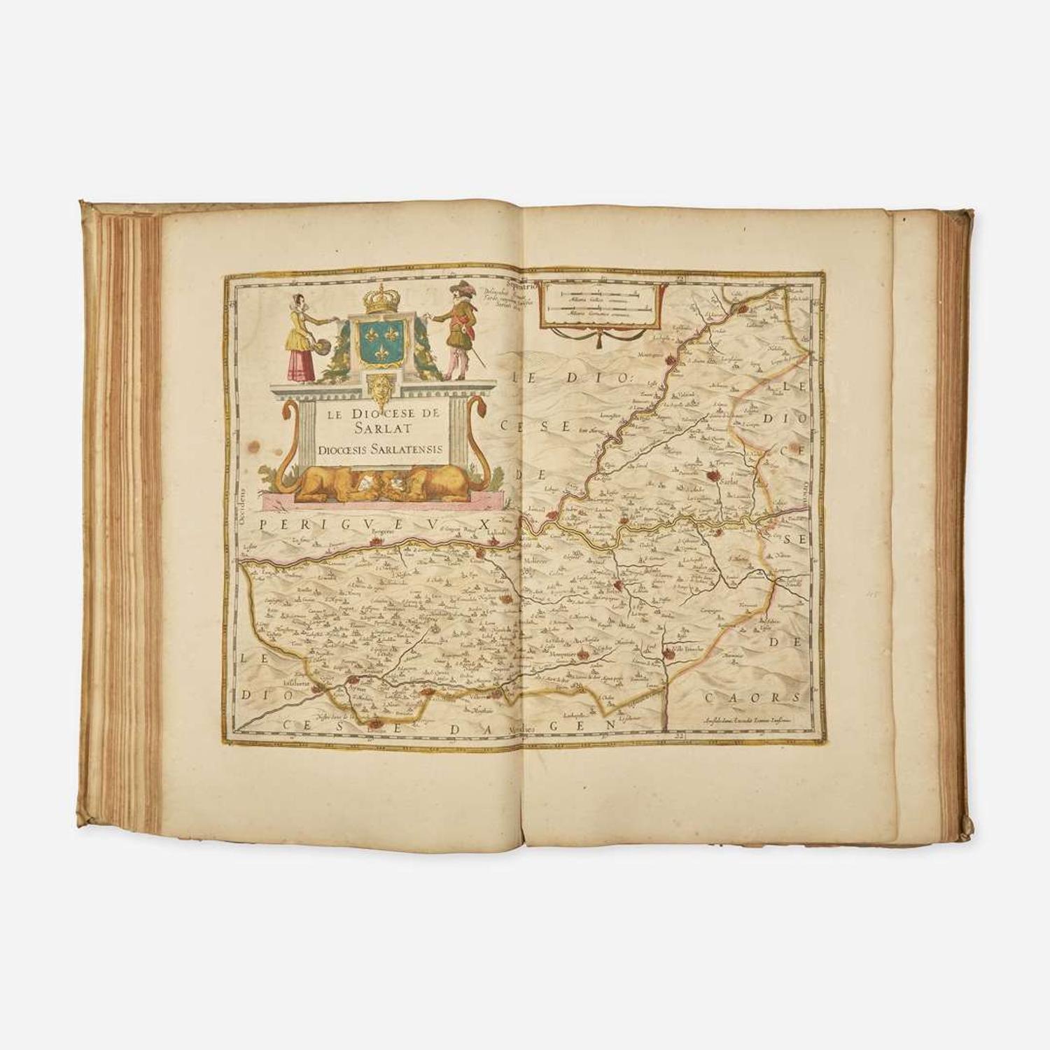 [Maps & Atlases] [Janssonius, Johannes] Atlas novus sive theatrum orbis terrarum: in quo Galliae, Helvetiae universae & siugulorum cantonum; nec non & Belgii universi, tabulae geographicae cum suis descriptionibus. Tomus secundus