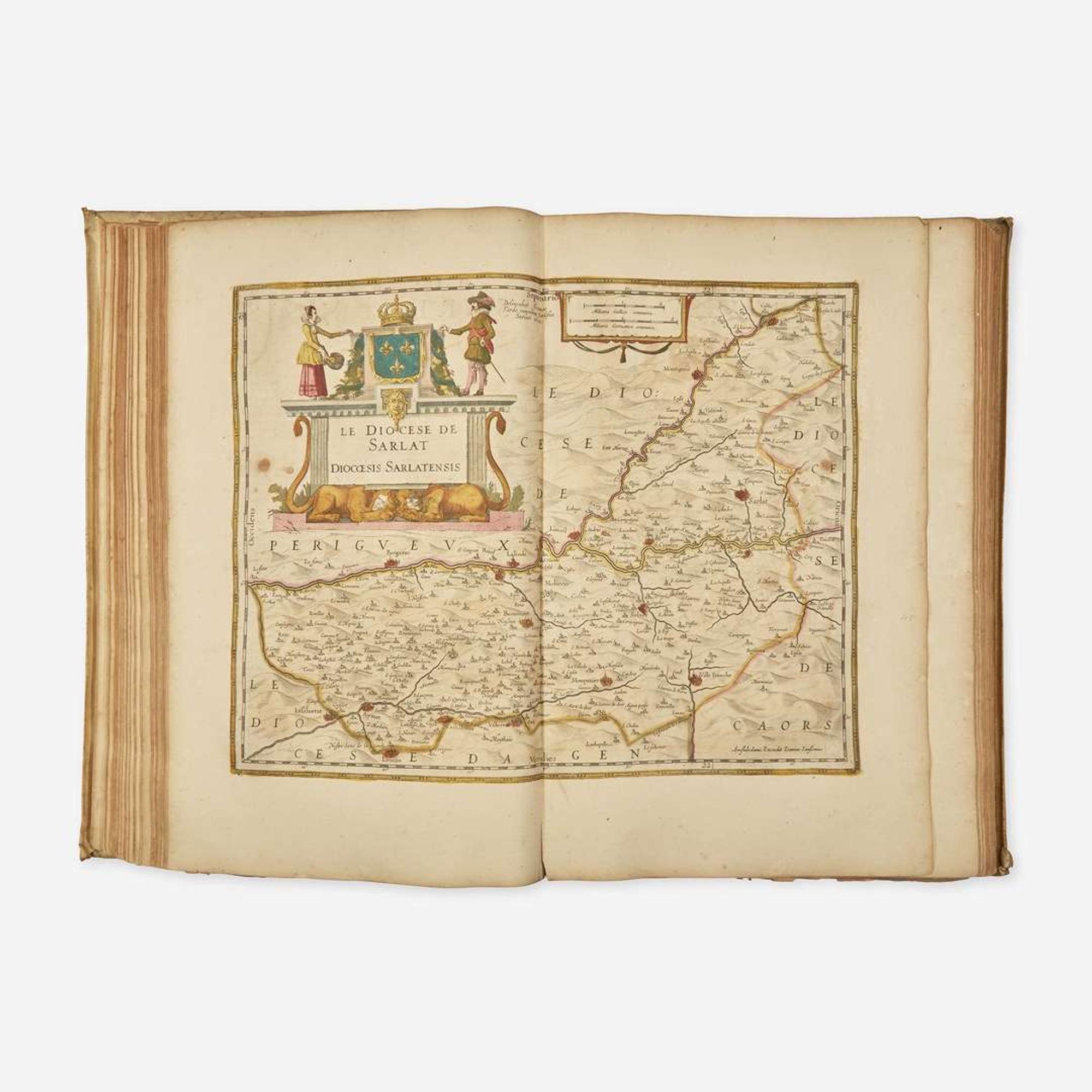 [Maps & Atlases] [Janssonius, Johannes] Atlas novus sive theatrum orbis terrarum: in quo Galliae, Helvetiae universae & siugulorum cantonum; nec non & Belgii universi, tabulae geographicae cum suis descriptionibus. Tomus secundus