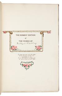 KIPLING, Rudyard (1865-1936). The Works of Rudyard Kipling . London: Macmillan and Co. Limited, 1913-1919.