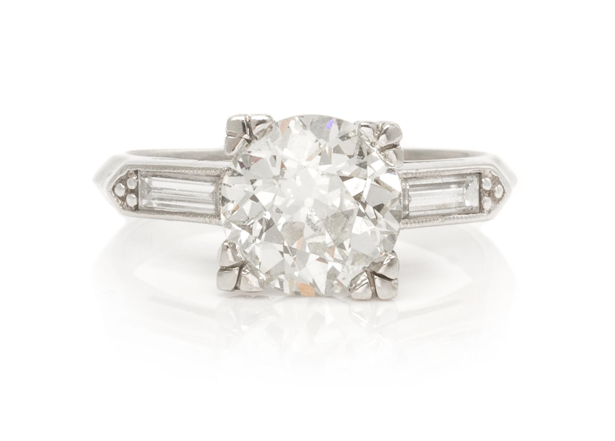A Platinum and Diamond Ring, 3.30 dwts.