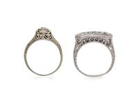 ANTIQUE, COLLECTION OF DIAMOND RINGS