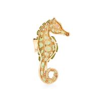 PERIDOT SEAHORSE BROOCH