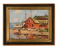 Waterfront at Essex. Conn , c. 1953