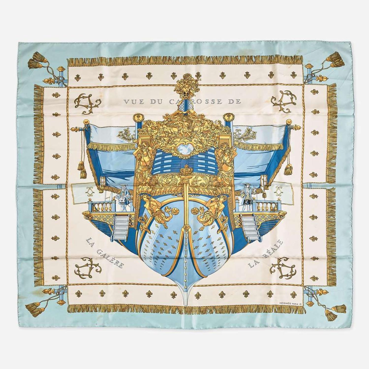 A Set of Two Hermès Silk Scarves Hermès