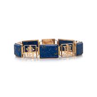 YELLOW GOLD AND LAPIS LAZULI BRACELET