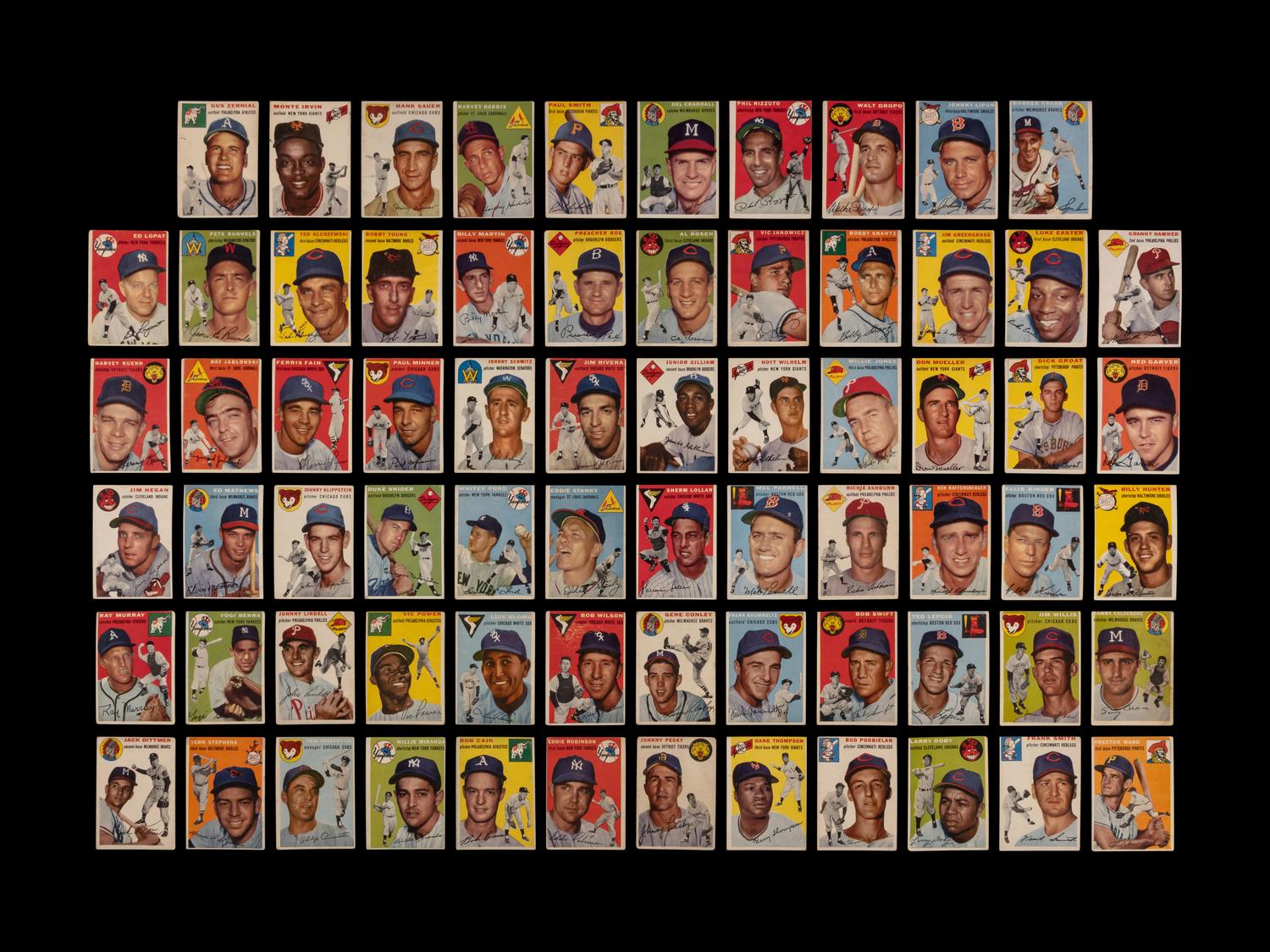 A Near Set of 1954 Topps Baseball Cards (243/250)