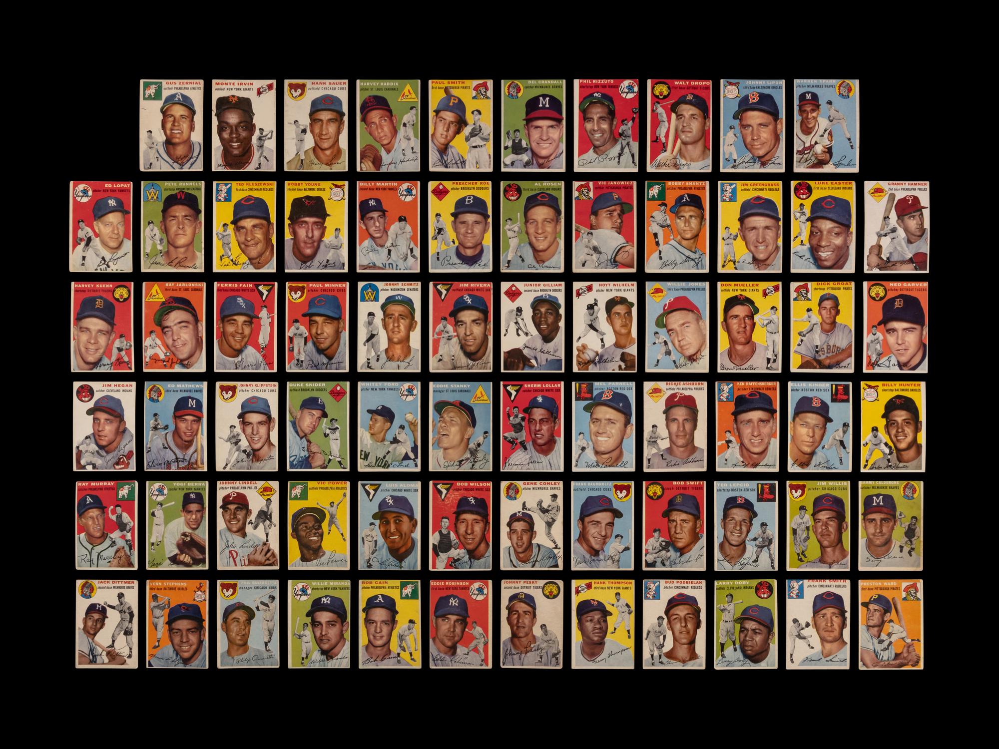 A Near Set of 1954 Topps Baseball Cards (243/250)