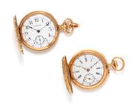 COLLECTION OF YELLOW GOLD POCKET WATCHES