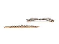 TWO DIAMOND BROOCHES