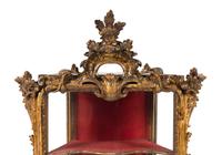 A Pair of Italian Giltwood Hanging Vitrines