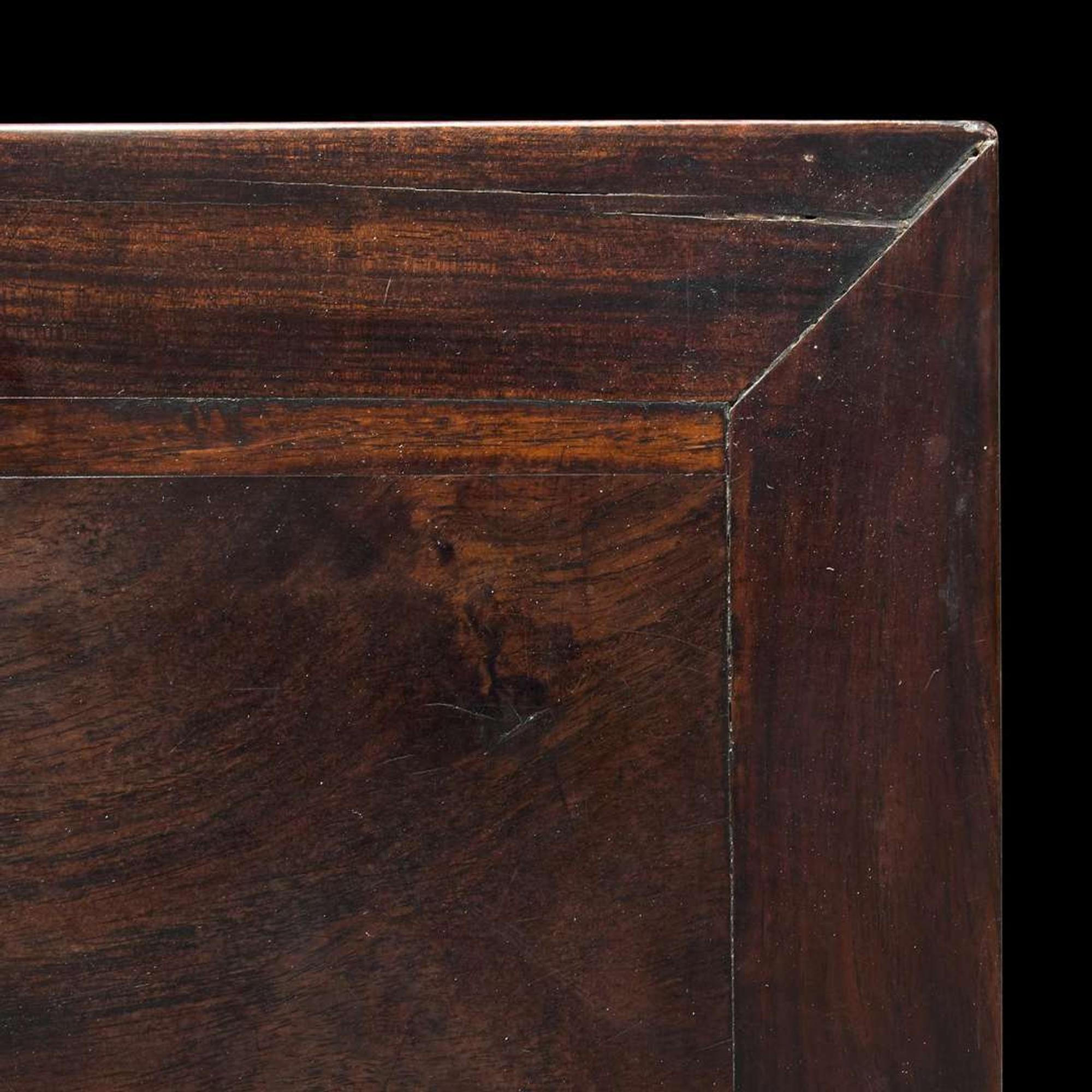 A Chinese hardwood continuous leg table 硬木方桌 Late 19th to 20th century ???????????