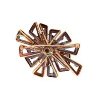 MODERNIST, SAPPHIRE AND DIAMOND BROOCH