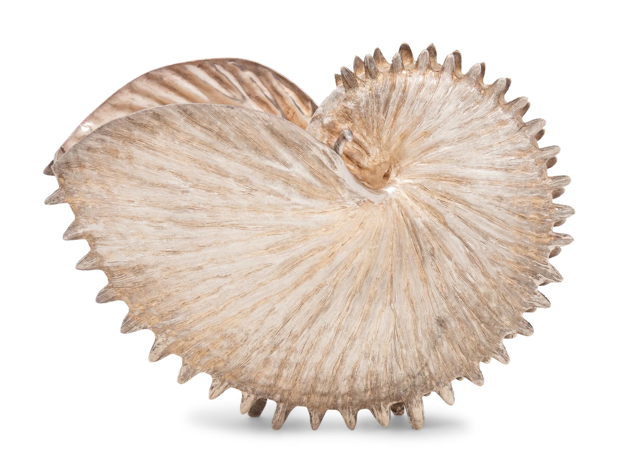 A Mexican Silver Shell-Form Table Ornament