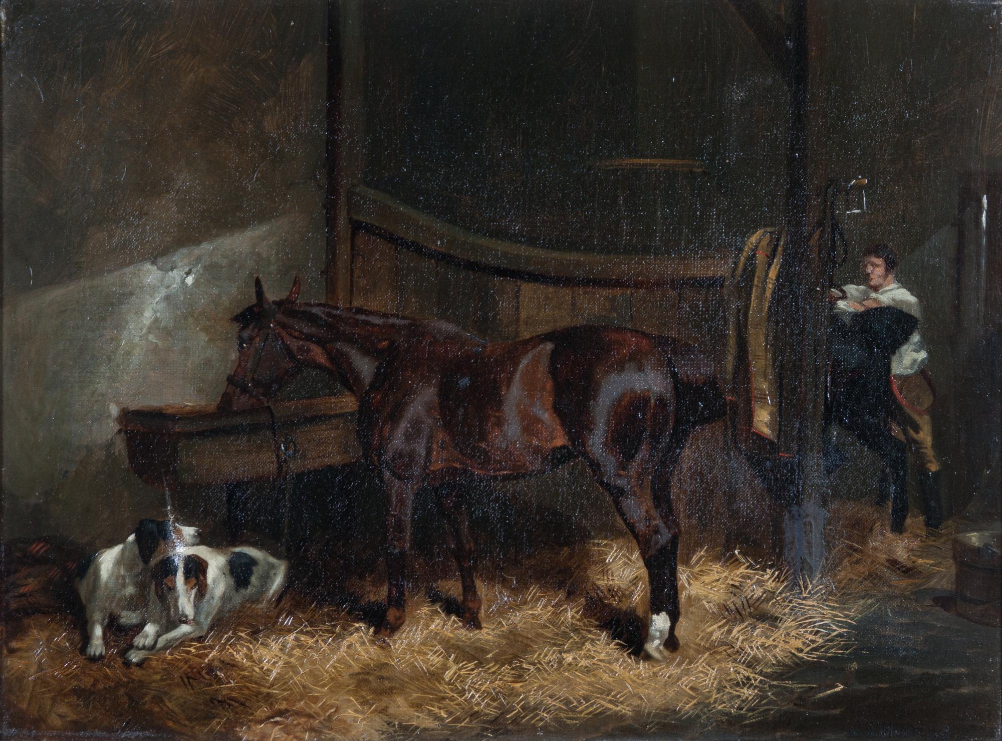 John Frederick Herring, (English 1795-1865), Stable Scene
