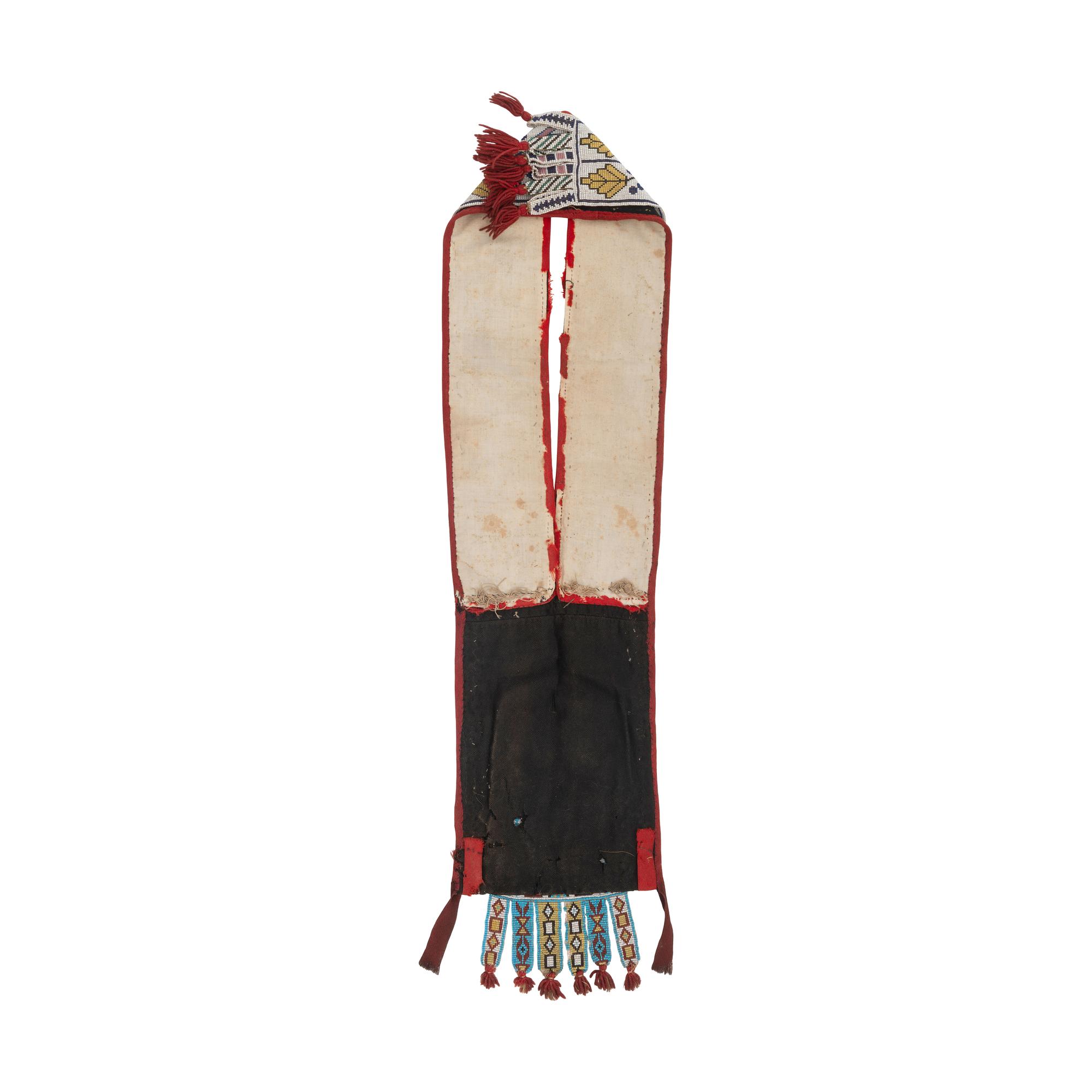 Anishinaabe Child's Loom Beaded Bandolier Bag