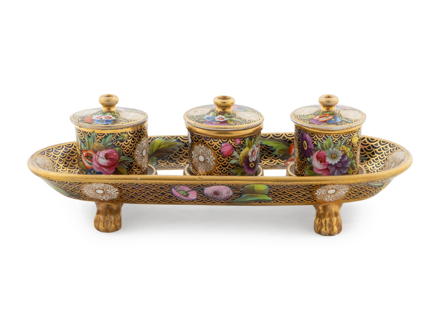 A Spode Porcelain Standish — C. 1820