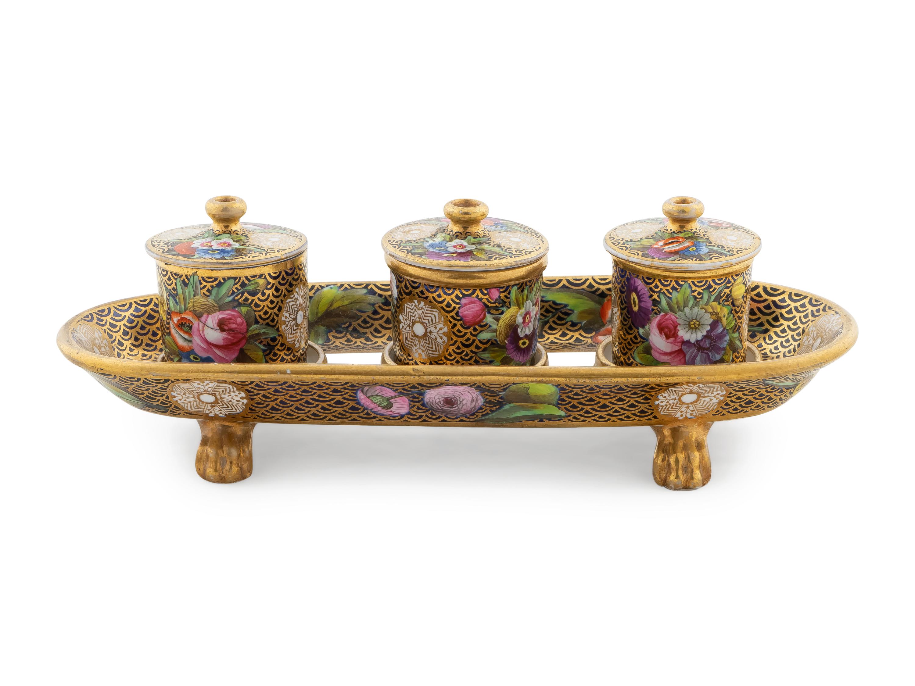 A Spode Porcelain Standish — C. 1820