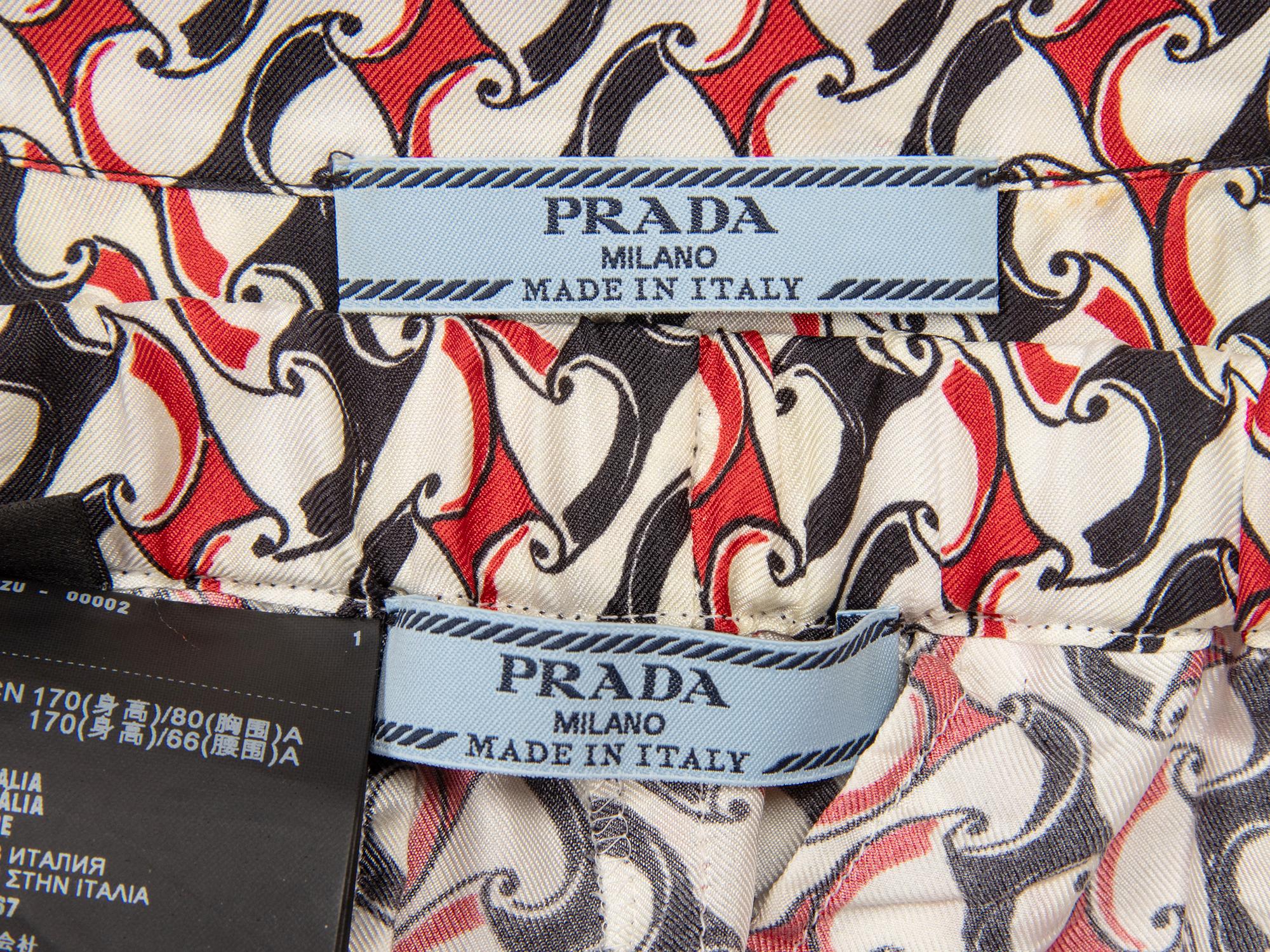 PRADA, PRINTED SILK TWILL PAJAMA ENSEMBLE