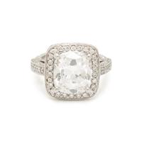 DIAMOND AND PLATINUM RING