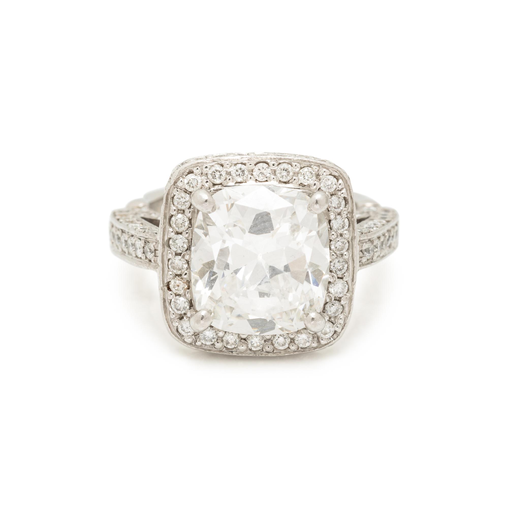 DIAMOND AND PLATINUM RING