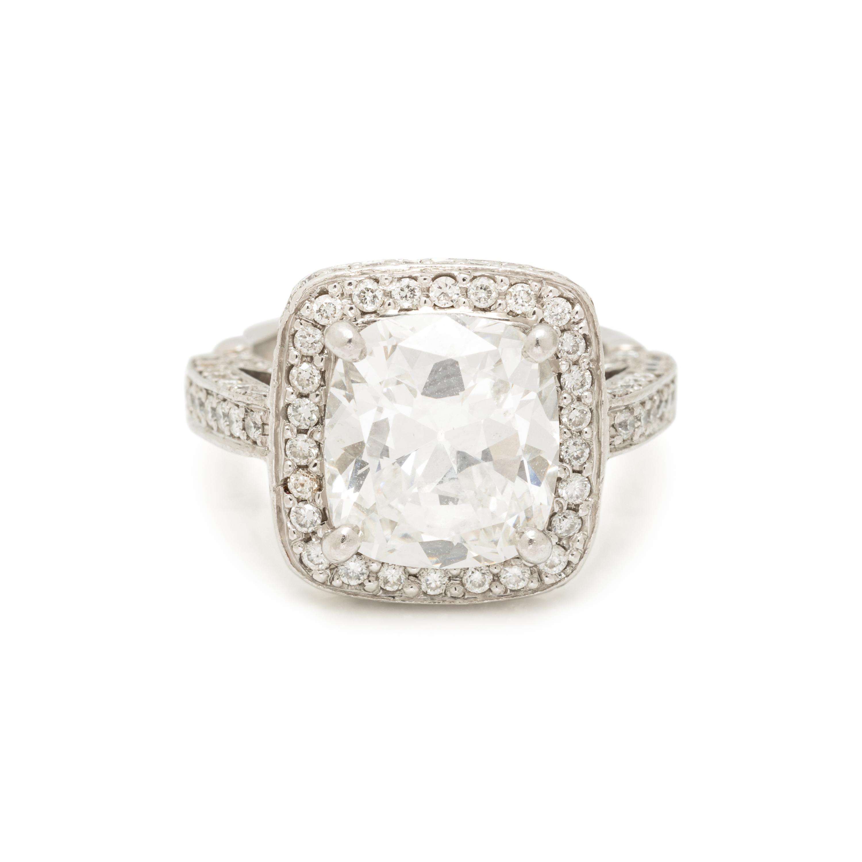 DIAMOND AND PLATINUM RING