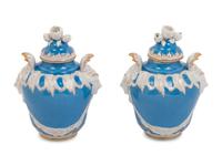 A Pair of Berlin (K.P.M.) Porcelain Vases and Covers