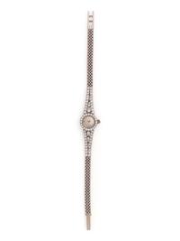LONGINES, 18K WHITE GOLD AND DIAMOND WRISTWATCH
